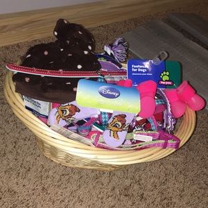 Small dog or puppy doggy gift basket!